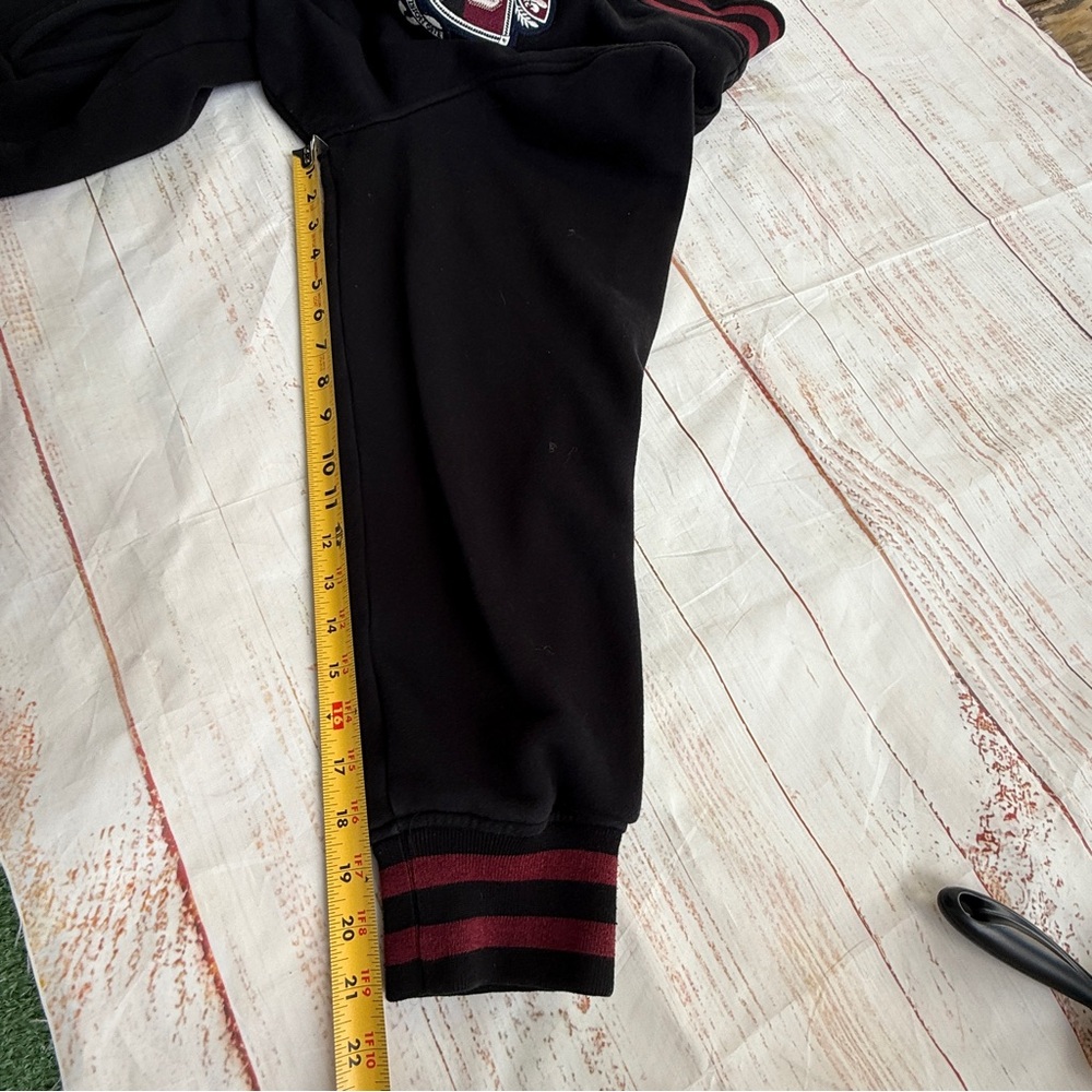 Vintage Vintage USA Rugby 1897‎ Mens Black Varsity Jacket Size 4XL - Picture 8 of 10